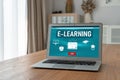 E-learning website with modish sofware for student to study on the internet