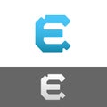 E Letter Alphabet Abstract vector text logo template Royalty Free Stock Photo