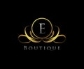 E Letter boutique logo design