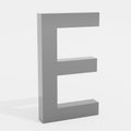 E Letter Render Royalty Free Stock Photo