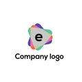 E letter video company logo design