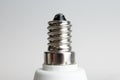 E14 light bulb screw fit. Close up. Royalty Free Stock Photo