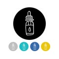 E-liquid, vape liquid doodle icon