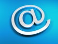 E-mail blue sign Royalty Free Stock Photo