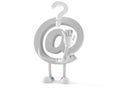 E-mail character with question mark