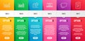 E-mail, Column chart and Speech bubble icons set. Bar diagram, Decreasing graph and Checked file signs. Vector