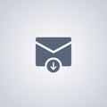 E-mail download, vector best flat icon Royalty Free Stock Photo