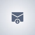 E-mail download, vector best flat icon