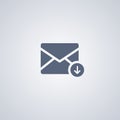 E-mail download, vector best flat icon