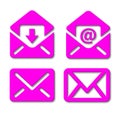 E-mail envelope signs/icons Royalty Free Stock Photo