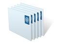 E-mail Envelopes Stacked in Inbox Royalty Free Stock Photo