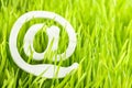 E-mail and fresh grass