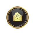 E mail icon on the button Royalty Free Stock Photo