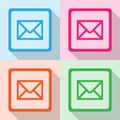 E-mail icons set great for any use. Vector EPS10. Royalty Free Stock Photo