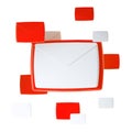 E-mail letter emblem icon isolated Royalty Free Stock Photo