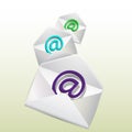 E-mail Logos inside envelopes.