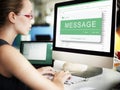 E-mail Online Communication Message Technology Concept Royalty Free Stock Photo