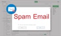 E-mail Popup Warning Window Concept Royalty Free Stock Photo