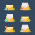 E-mail Service Icons Royalty Free Stock Photo