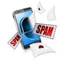 E-Mail with Spam Concept Royalty Free Stock Photo