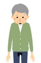 Incontinence elderly man