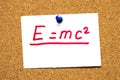 E=mc2 Mass-energy equivalence Royalty Free Stock Photo