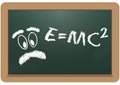 E=mc2 chalkboard Royalty Free Stock Photo