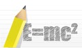 E=mc2 illustration design