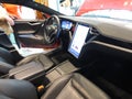 Tesla Model S. Electric car Royalty Free Stock Photo