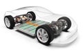 E-mobility, Electric vehicle with battery Royalty Free Stock Photo