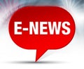 E-news Red Bubble Background Royalty Free Stock Photo
