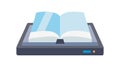 E-reader Device: Digital Book Reading Experience, vector design Generative AI Royalty Free Stock Photo