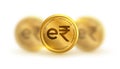 e-rupi erupee digital coin virtual currency background Royalty Free Stock Photo