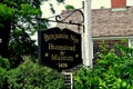 E. Sandwich, MA: Benjamin Nye Homestead Sign Royalty Free Stock Photo