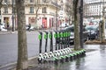 E-scooters in parisian streets