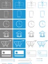 E-shop E-comerce Icon set