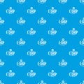 E shop pattern vector seamless blue Royalty Free Stock Photo