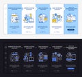 E-trash classification onboarding vector template