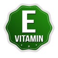 E Vitamin label or sticker Royalty Free Stock Photo