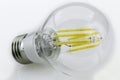 E27 6W warm white LED-bulb with six 1W luminous sticks