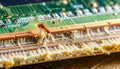 E-Waste - Corroded PCB Close-Up Royalty Free Stock Photo