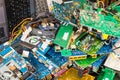 E-waste pile from discarded laptop parts Royalty Free Stock Photo