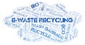 E-Waste Recycling word cloud Royalty Free Stock Photo