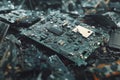 E-Waste Sorting High Resolution Close-Up Royalty Free Stock Photo