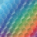 Each hexagon has a subtle 3D effect, creating an illusion of depth Royalty Free Stock Photo