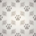 Each paw print has an outline, giving them a three-dimensional effect Royalty Free Stock Photo