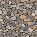 Each pebble has subtle highlights and shadows suggesting a smooth surface Royalty Free Stock Photo