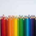 Each pencil is sharpened and closely lined up on a white background Royalty Free Stock Photo