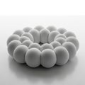 Each sphere is of equal size positioned closely together forming a torus shape Royalty Free Stock Photo