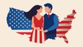 With each stitch the couples love for their country shines through creating a beautiful and meaningful tribute to